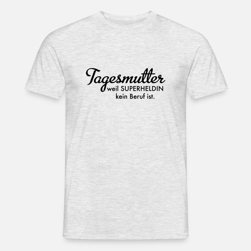 Tagesmutter - Männer T-Shirt - Grau meliert