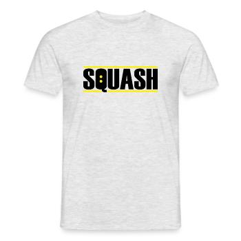 Squash - Männer T-Shirt - Grau meliert - Vorne - AI Model Male 178 dark (178cm)