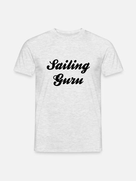 sailing guru - Men's T-Shirt - heather grey