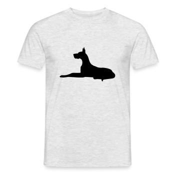 doberman - T-shirt uomo - grigio melange - Fronte - AI Model Male 178 dark (178cm)