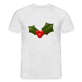 Smiley Holly - Männer T-Shirt - Grau meliert - Vorne - AI Model Male 178 dark (178cm)