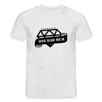 mum - Men's T-Shirt - heather grey - Front - AI Model Male 178 dark (178cm)