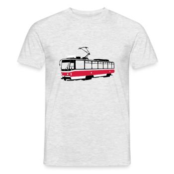 Brünner Straßenbahn - Männer T-Shirt - Grau meliert - Vorne - AI Model Male 178 dark (178cm)