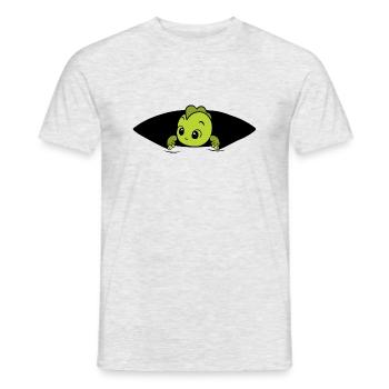 Baby dino - Männer T-Shirt - Grau meliert - Vorne - AI Model Male 178 dark (178cm)