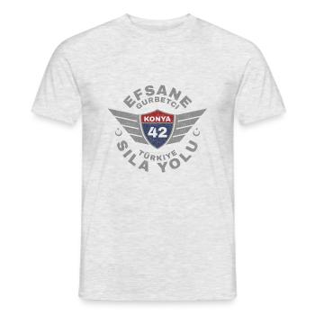 Konya - Männer T-Shirt - Grau meliert - Vorne - AI Model Male 178 dark (178cm)