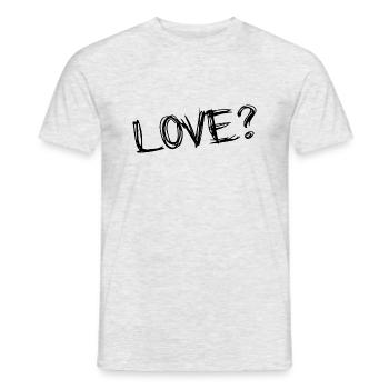 Amour? - T-shirt homme - gris chiné - Devant - AI Model Male 178 dark (178cm)