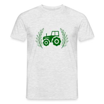 Traktor - Männer T-Shirt - Grau meliert - Vorne - AI Model Male 178 dark (178cm)