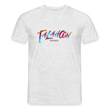 Talahoon Studios Rainbow Brushed (bright clothes) - Männer T-Shirt - Grau meliert - Vorne - AI Model Male 178 dark (178cm)