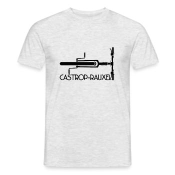 Fahrrad Castrop-Rauxel - Männer T-Shirt - Grau meliert - Vorne - AI Model Male 178 dark (178cm)