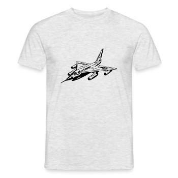 Flugzeug - Männer T-Shirt - Grau meliert - Vorne - AI Model Male 178 dark (178cm)