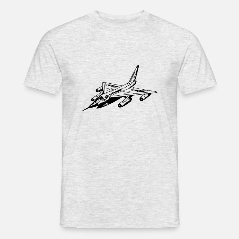 Flugzeug - Männer T-Shirt - Grau meliert