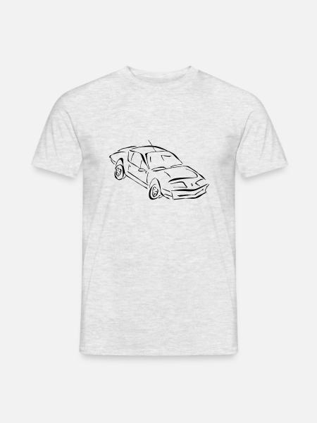 Alpine Car - Männer T-Shirt - Grau meliert