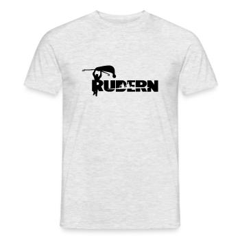 Rudern cooler Spruch personalisierbar - Männer T-Shirt - Grau meliert - Vorne - AI Model Male 178 dark (178cm)