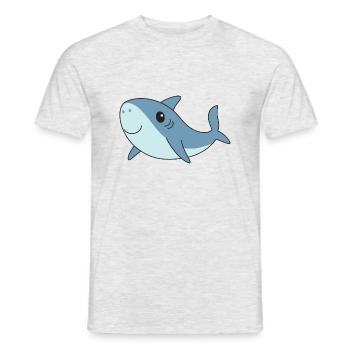 Requins - T-shirt homme - gris chiné - Devant - AI Model Male 178 dark (178cm)