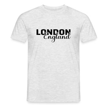 Londres Angleterre - T-shirt homme - gris chiné - Devant - AI Model Male 178 dark (178cm)