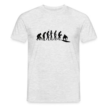 Surfeur Moniteur de surf Surfing Planche de surf - T-shirt homme - gris chiné - Devant - AI Model Male 178 dark (178cm)