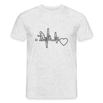 Bowling Gift Bowling ball Cone bowling bowling - Men's T-Shirt - heather grey - Front - AI Model Male 178 dark (178cm)