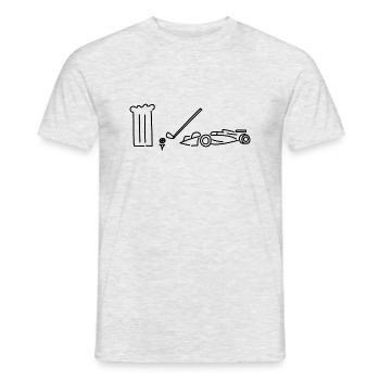 Chef Golf - Men's T-Shirt - heather grey - Front - AI Model Male 178 dark (178cm)