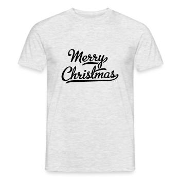 Merry Christmas - Männer T-Shirt - Grau meliert - Vorne - AI Model Male 178 dark (178cm)