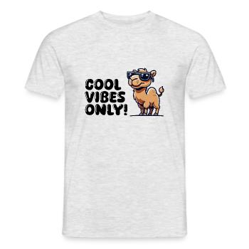 kamel comic sonnenbrille cool - Männer T-Shirt - Grau meliert - Vorne - AI Model Male 178 dark (178cm)