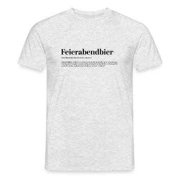 after-work beer definition fun village funny - Men's T-Shirt - heather grey - Front - AI Model Male 178 dark (178cm)