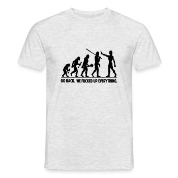 goback - T-shirt homme - gris chiné - Devant - AI Model Male 178 dark (178cm)