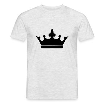 Krone - Männer T-Shirt - Grau meliert - Vorne - AI Model Male 178 dark (178cm)