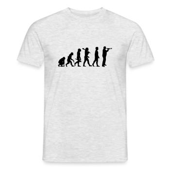 Evo Trumpet - Männer T-Shirt - Grau meliert - Vorne - AI Model Male 178 dark (178cm)