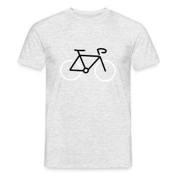 Fahrrad - Männer T-Shirt - Grau meliert - Vorne - AI Model Male 178 dark (178cm)
