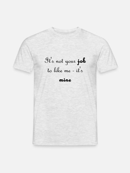 Like me - Männer T-Shirt - Grau meliert
