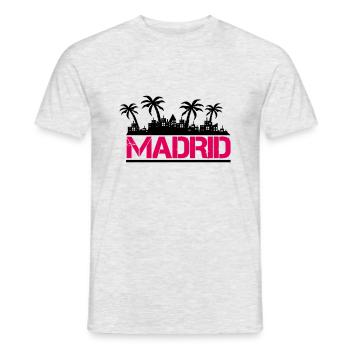 madrid - Männer T-Shirt - Grau meliert - Vorne - AI Model Male 178 dark (178cm)