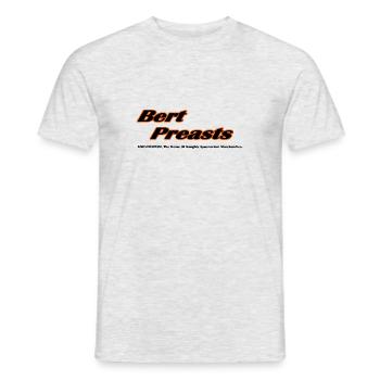 Bert Preasts - Spoonerismus - Männer T-Shirt - Grau meliert - Vorne - AI Model Male 178 dark (178cm)
