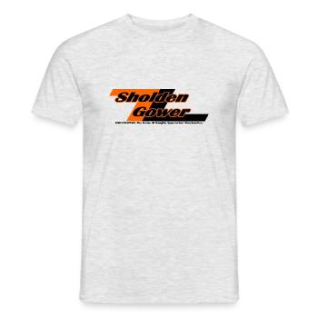 Sholden Gower [Blitz] - Spoonerismus - Männer T-Shirt - Grau meliert - Vorne - AI Model Male 178 dark (178cm)
