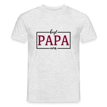 The best dad - Men's T-Shirt - heather grey - Front - AI Model Male 178 dark (178cm)