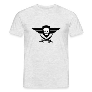 pirates - T-shirt homme - gris chiné - Devant - AI Model Male 178 dark (178cm)