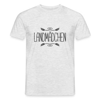 landmädchen - Männer T-Shirt - Grau meliert - Vorne - AI Model Male 178 dark (178cm)