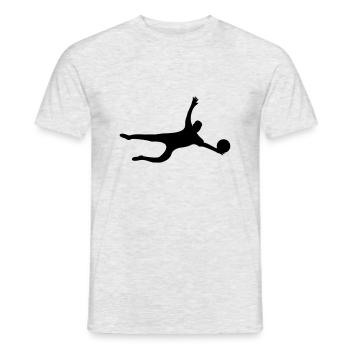 torwart - Männer T-Shirt - Grau meliert - Vorne - AI Model Male 178 dark (178cm)