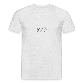 1973 - Männer T-Shirt - Grau meliert - Vorne - AI Model Male 178 dark (178cm)