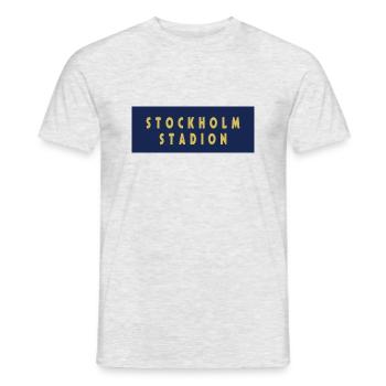 Stade de Stockholm - T-shirt homme - gris chiné - Devant - AI Model Male 178 dark (178cm)