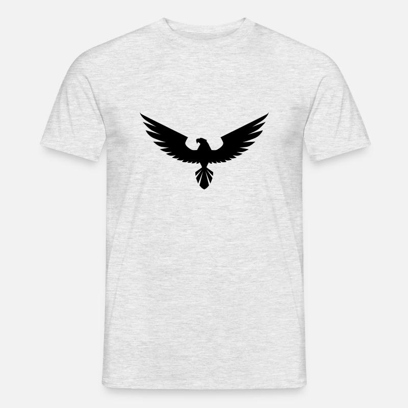 hawk - Männer T-Shirt - Grau meliert