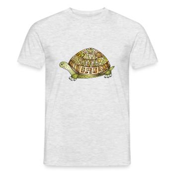 Tortoise - Men's T-Shirt - heather grey - Front - AI Model Male 178 dark (178cm)
