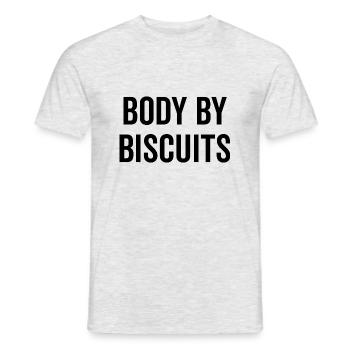 Corps par Biscuits - T-shirt homme - gris chiné - Devant - AI Model Male 178 dark (178cm)