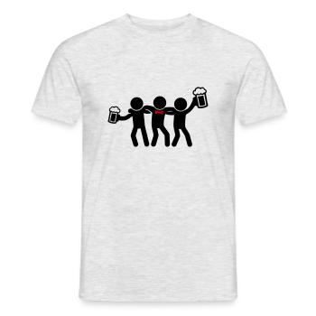 Bachelor Party Bachelor Party - Men's T-Shirt - heather grey - Front - AI Model Male 178 dark (178cm)