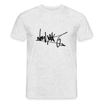 graffity new york 01 - Männer T-Shirt - Grau meliert - Vorne - AI Model Male 178 dark (178cm)