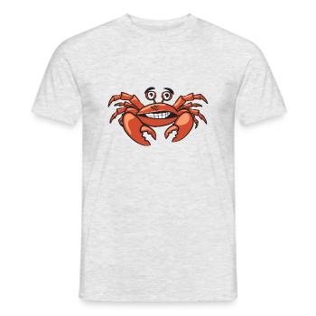 Krebs - Männer T-Shirt - Grau meliert - Vorne - AI Model Male 178 dark (178cm)