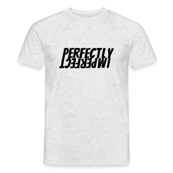 perfectly imperfect - Men's T-Shirt - heather grey - Front - AI Model Male 178 dark (178cm)