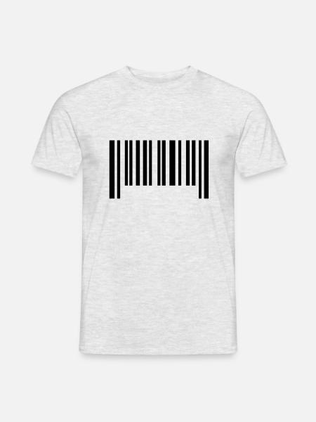 barcode1___f1 - T-shirt homme - gris chiné