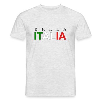 Bella Italia - Männer T-Shirt - Grau meliert - Vorne - AI Model Male 178 dark (178cm)