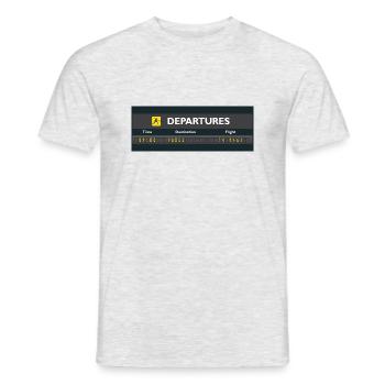 Padel Airport - Bevorstehender Start für einen Padel - Männer T-Shirt - Grau meliert - Vorne - AI Model Male 178 dark (178cm)