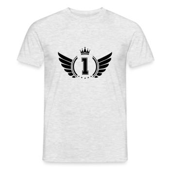 Coat of arms 1 - Men's T-Shirt - heather grey - Front - AI Model Male 178 dark (178cm)
